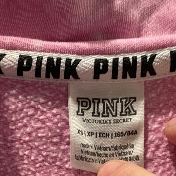 ⭐️VS PINK BABY PINK LOS VEGAS LV PULLOVER HALF ZIP XS-S⭐️ - Picture 4 of 5